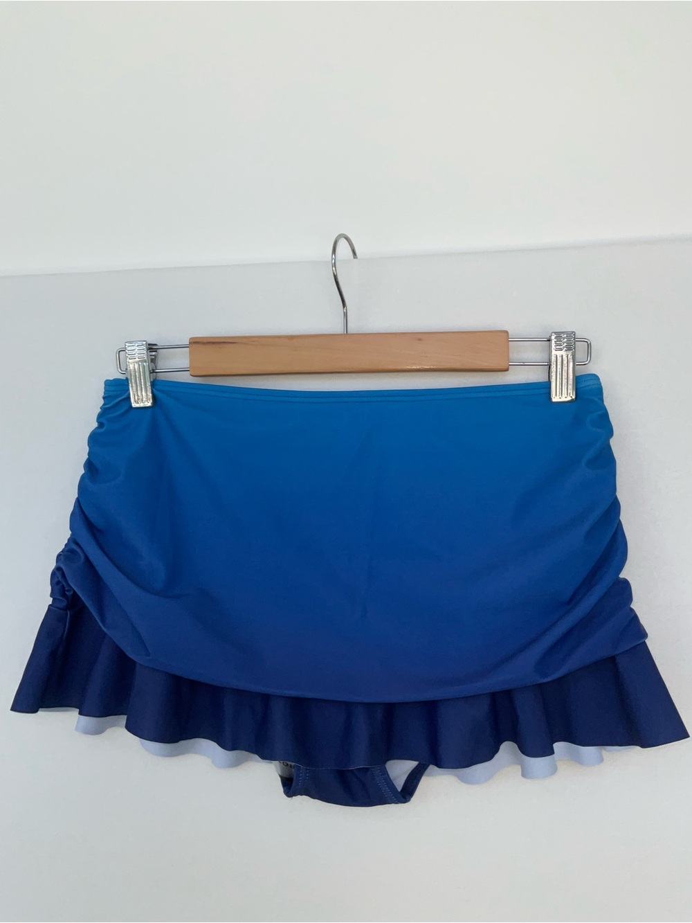 Halcurt Blue Swim Skirt Bikini Bottom